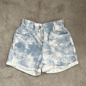 Tie dye Jean shorts